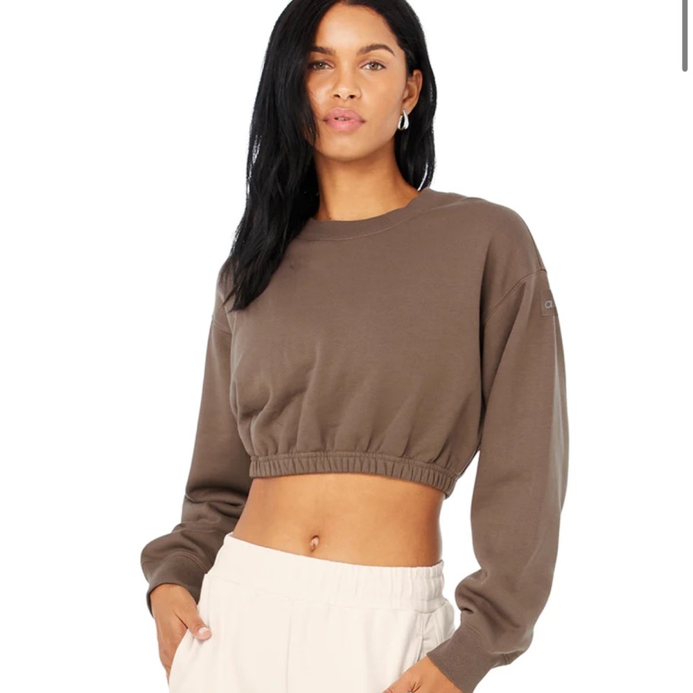 Alo yoga cropped sweatshirt